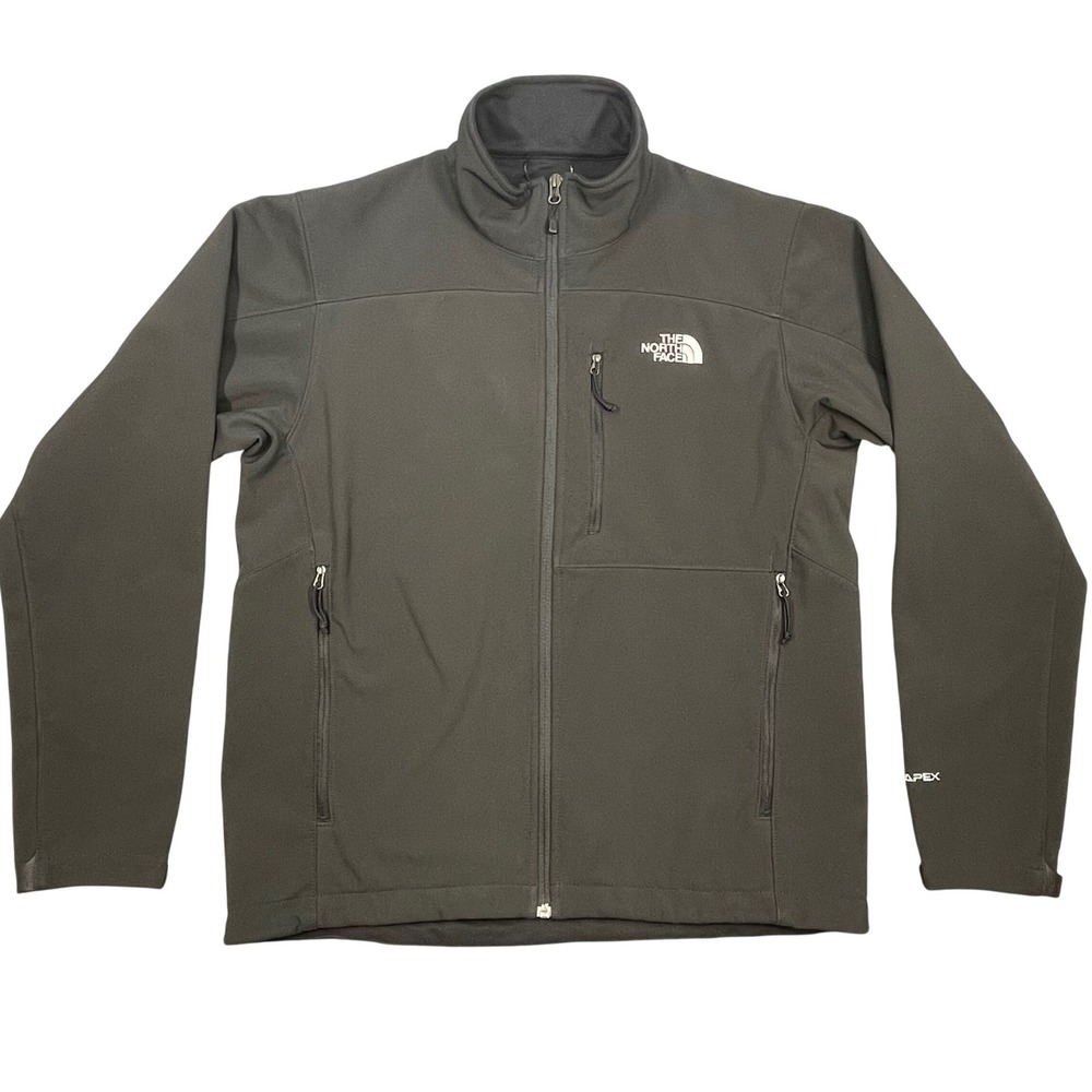 The North Face Black TNF Apex Softshell Full Zip Jacket Mens Size Medium